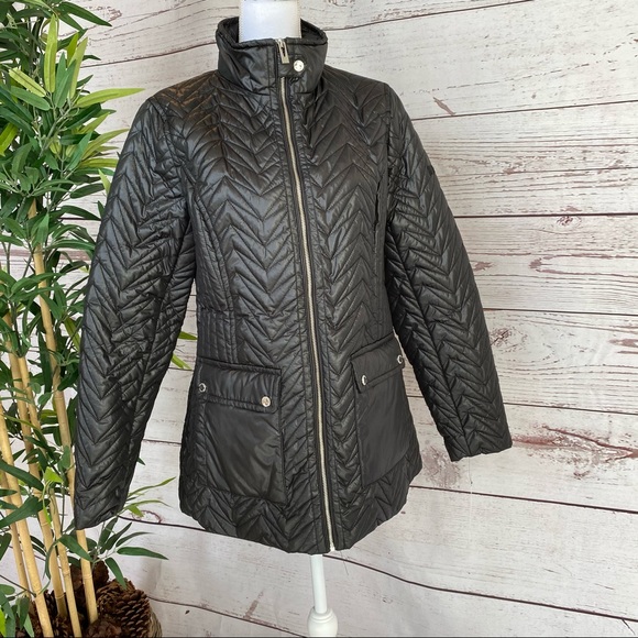 🌺VIA SPIGA ZIG-ZAG QUILTED CARGO JACKET NWT - Picture 3 of 11